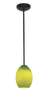 Access Lighting JanineÂ glass pendant light in satin stainless, additional view