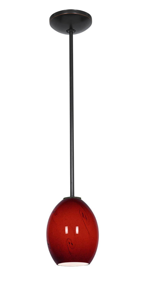 Access Lighting JanineÂ glass pendant light in satin stainless, additional view
