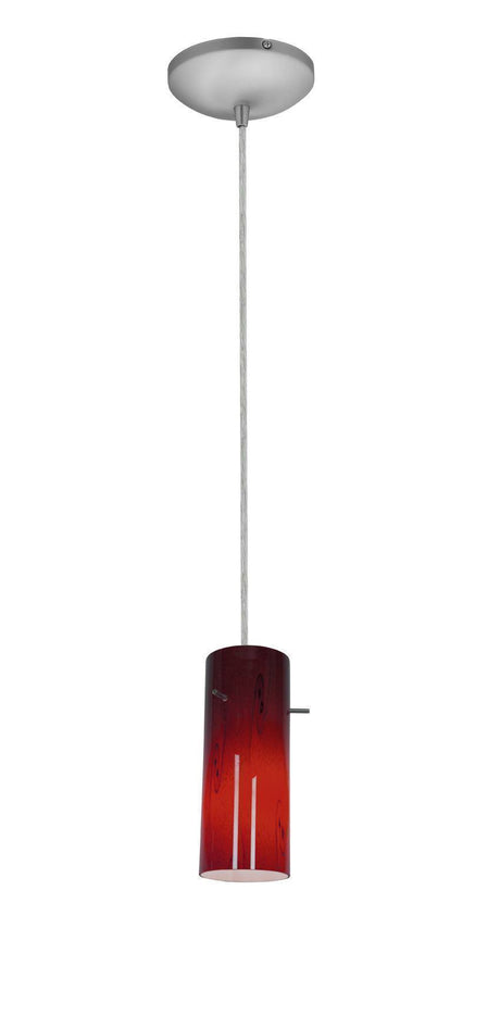 Access Lighting SydneyÂ glass pendant light in satin stainless, additional view