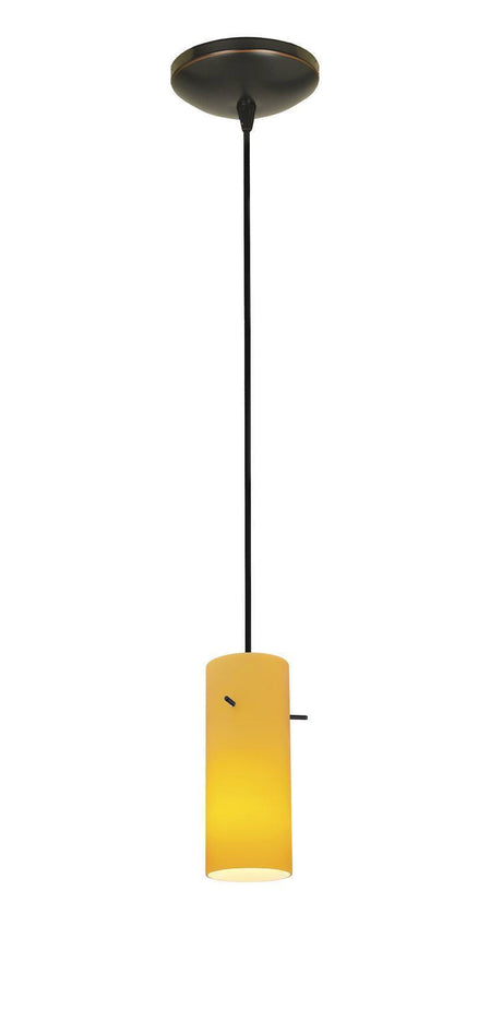 Access Lighting SydneyÂ glass pendant light in satin stainless, additional view