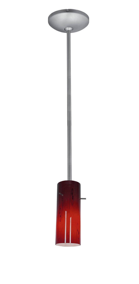 Access Lighting JanineÂ glass pendant light in satin stainless, additional view