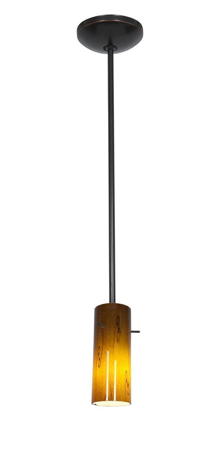Access Lighting JanineÂ glass pendant light in satin stainless, additional view