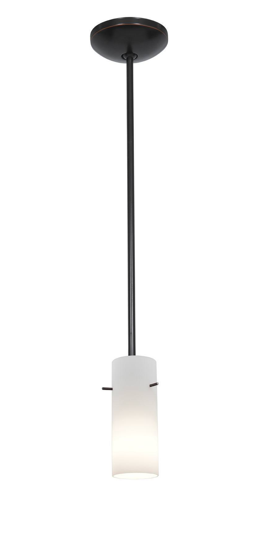 Access Lighting 28030-1R-ORB/OPL oil rubbed bronze / opal glass pendant light