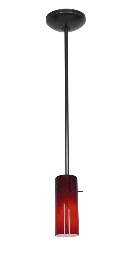 Access Lighting JanineÂ glass pendant light in satin stainless, additional view