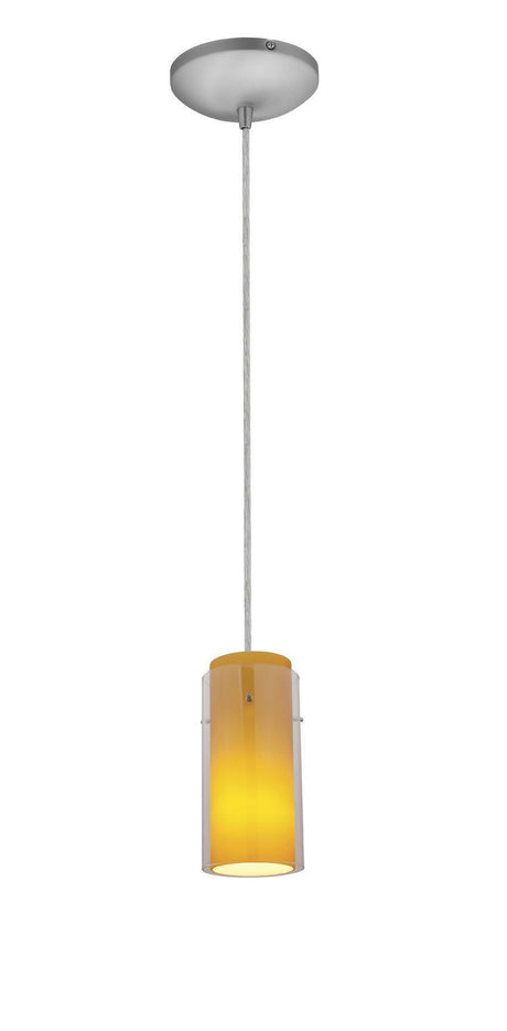 Access Lighting SydneyÂ pendant light in satin stainless, additional view