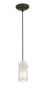 Access Lighting 28033-1C-ORB/CLOP oil rubbed bronze / clear outer / opal inner pendant light