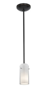 Access Lighting 28033-1R-ORB/CLOP oil rubbed bronze / clear outer / opal inner pendant light