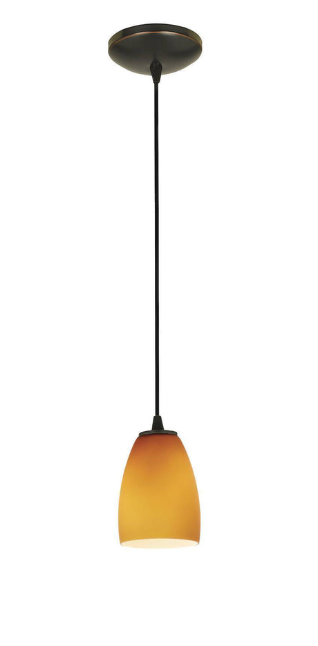 Access Lighting SydneyÂ glass pendant light in satin stainless, additional view