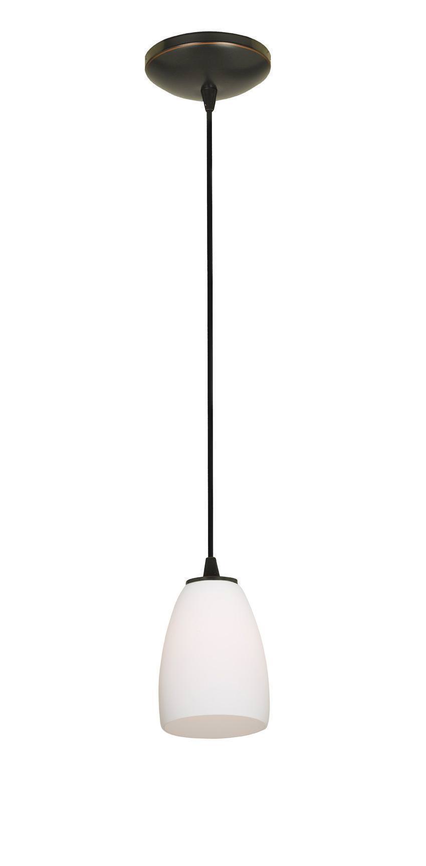 Access Lighting SydneyÂ glass pendant light in satin stainless, additional view