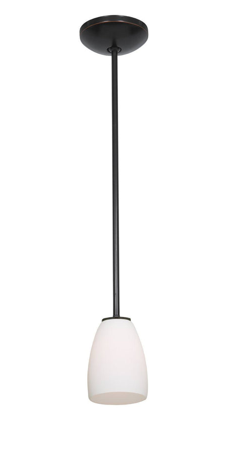 Access Lighting 28069-1R-ORB/OPL oil rubbed bronze / opal glass pendant light
