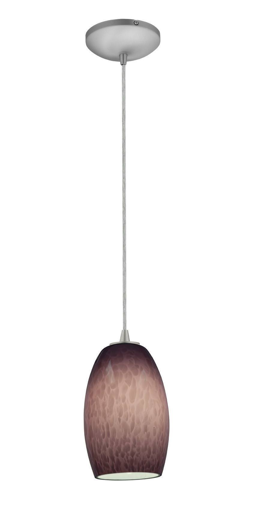 Access Lighting SydneyÂ glass pendant light in satin stainless, additional view