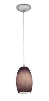Access Lighting SydneyÂ glass pendant light in satin stainless, additional view