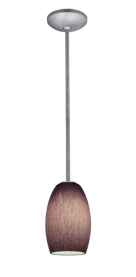 Access Lighting JanineÂ glass pendant light in satin stainless, additional view
