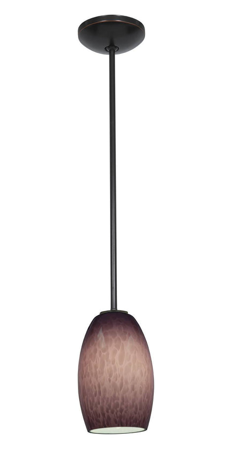 Access Lighting JanineÂ glass pendant light in satin stainless, additional view