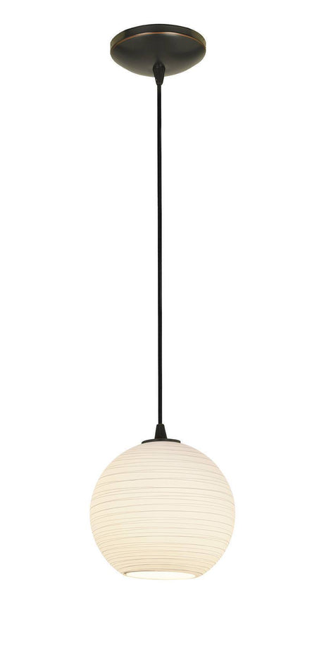 Access Lighting LanternÂ pendant light in satin stainless, additional view