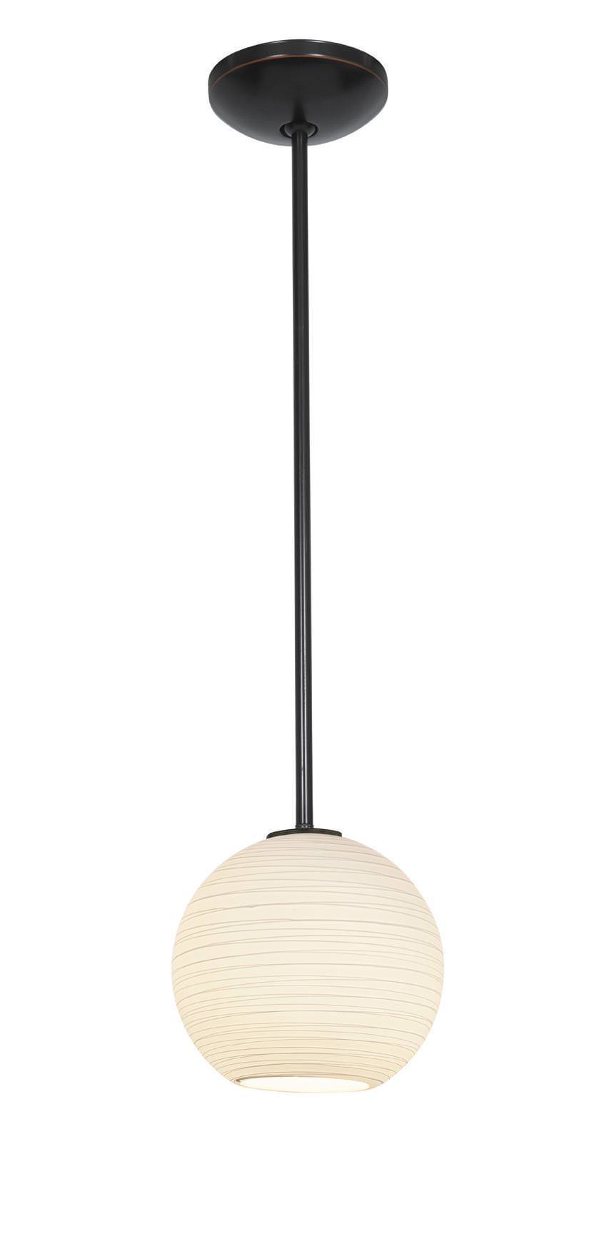 Access Lighting 28085-1R-ORB/WHTLN oil rubbed bronze / white line pendant light