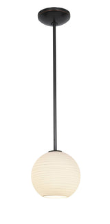 Access Lighting 28085-1R-ORB/WHTLN oil rubbed bronze / white line pendant light