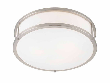 Access Lighting CongaÂ flushmount light in satin stainless, additional view