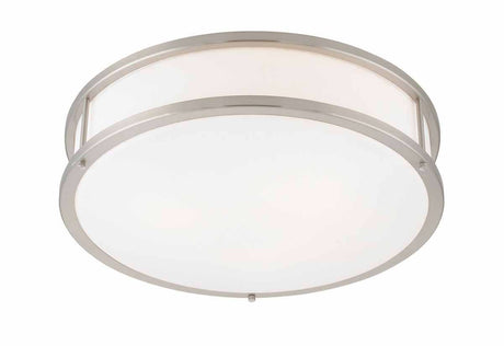 Access Lighting CongaÂ flushmount light in satin stainless, additional view