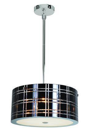 Access Lighting 50976-CH/BL chrome / black pendant light