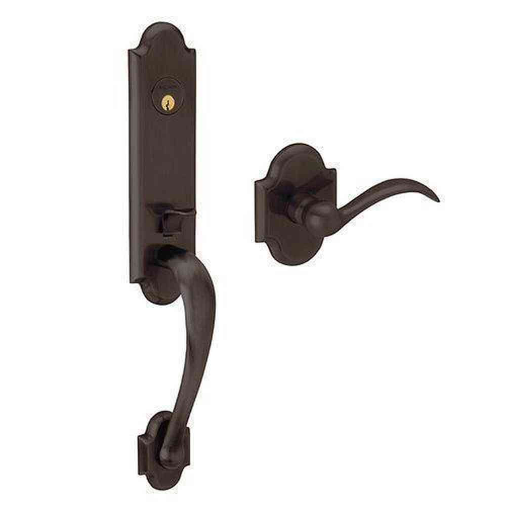 Baldwin 85354112ACLH venetian bronze handleset trim pack
