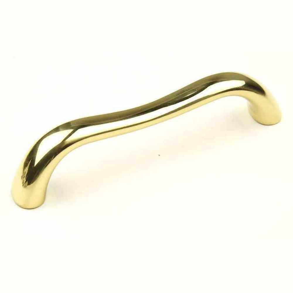 Century Hardware 13036-3 polished brass cabinet pull handle