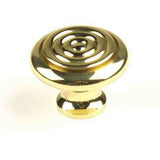 Century Hardware 10905-33 polished brass cabinet knob