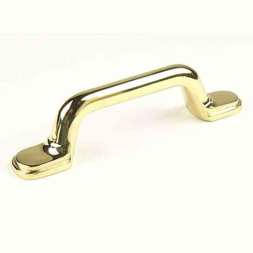 Century Hardware 14943-3 polished brass cabinet pull handle