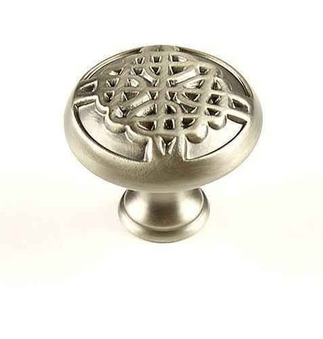 Century Hardware Highlander cabinet knob in satin stainless, additional view