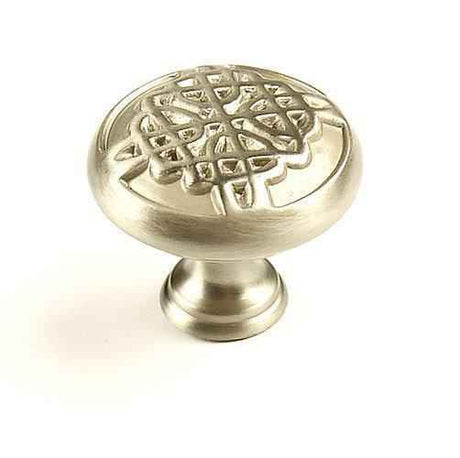 Century Hardware Highlander cabinet knob in satin stainless, additional view