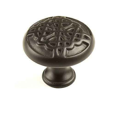 Century Hardware Highlander cabinet knob in satin stainless, additional view