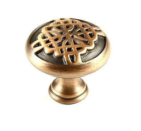 Century Hardware Highlander cabinet knob in satin stainless, additional view