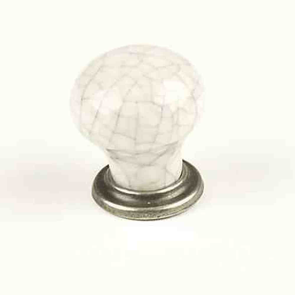 Century Hardware 27415-APGY antique pewter/grey crackle cabinet knob