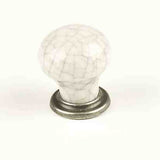 Century Hardware 27415-APGY antique pewter/grey crackle cabinet knob
