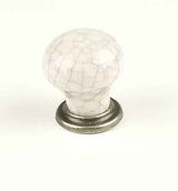 Century Hardware 27415-APGY antique pewter/grey crackle cabinet knob