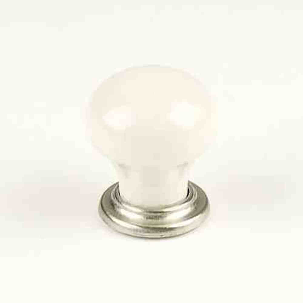 Century Hardware 27415-15CR satin nickel/cream crackle cabinet knob