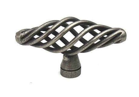 Century Hardware Orleans cabinet knob in satin stainless, additional view