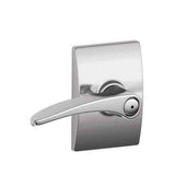Schlage F40MNH625CEN polished chrome privacy door lever