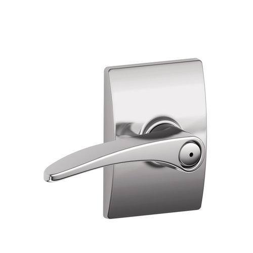 Schlage F40MNH625CEN polished chrome privacy door lever