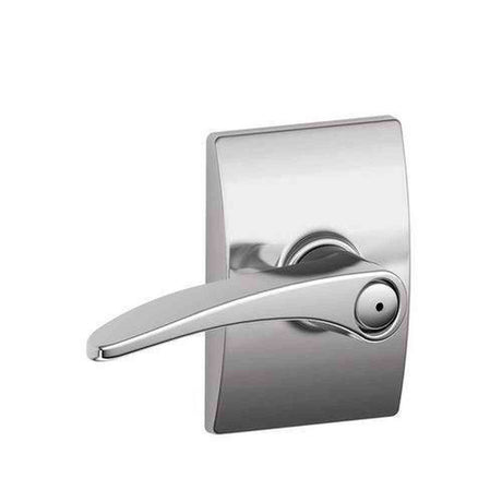 Schlage F40MNH625CEN polished chrome privacy door lever