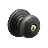 Schlage F51AAND716AND aged bronze keyed entry door knob