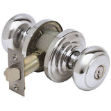 Schlage F51AAND625AND polished chrome keyed entry door knob