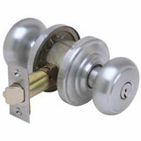 Schlage F51AAND626AND satin chrome keyed entry door knob