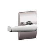 Schlage F10ELA625CEN polished chrome passage door lever