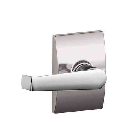 Schlage F10ELA625CEN polished chrome passage door lever