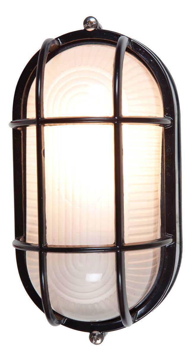 Access Lighting 20290-BL/FST black / frosted outdoor wall sconce