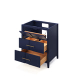 Jeffrey Alexander Katara 30" Dark Walnut Single Sink Bathroom Vanity with White Resin Top - 8 in. Widespread Faucet Top product image 3