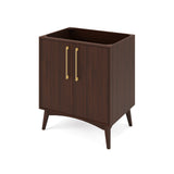 Jeffrey Alexander Dashwood Dark Walnut Single Sink Bathroom Vanity with Blue Limestone Top - Single-Hole Faucet Top - VKITDAS30DWLSR product image 2