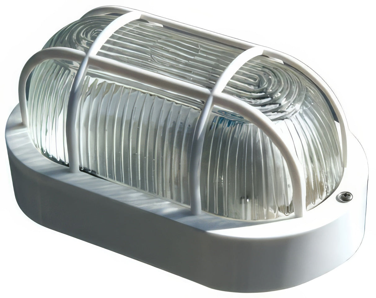 Dabmar Lighting W2020-L7-65K-W white outdoor wall light fixture