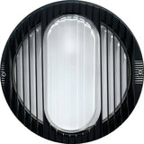Dabmar Lighting W3050-L12-30K-B black outdoor wall light fixture